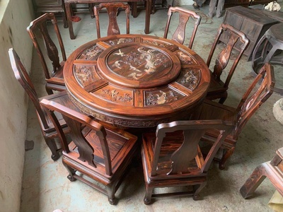 印尼黑酸枝（阔叶黄檀）圆台