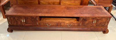 缅甸花梨（大果紫檀）四门两抽电视柜