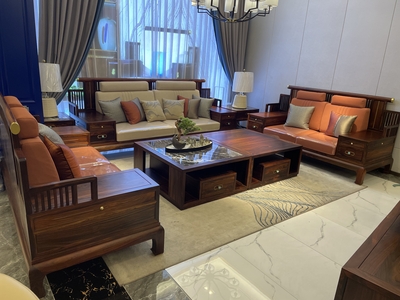 印尼黑酸枝（阔叶黄檀）新中式沙发