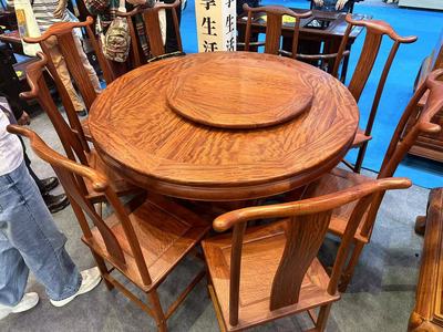 缅甸花梨（大果紫檀）圆台