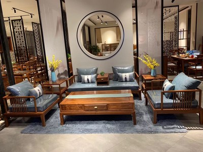 缅甸花梨（大果紫檀）新中式沙发