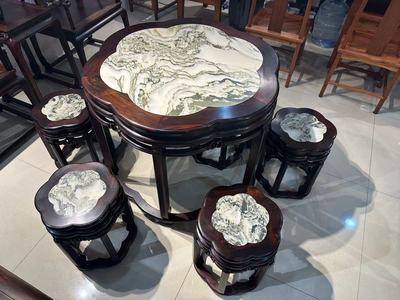 老挝大红酸枝（交趾黄檀）梅花台