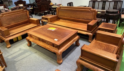 缅甸花梨（大果紫檀）万象沙发