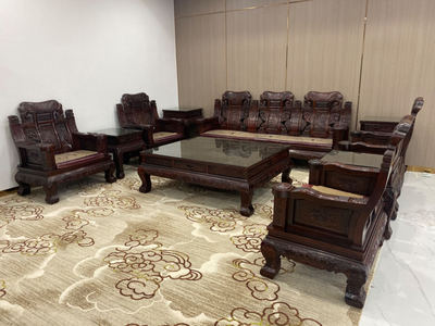 老挝红酸枝（巴里黄檀）象头沙发