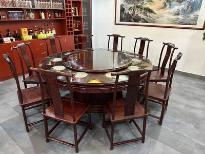 小叶紫檀（赞比亚）火锅圆台