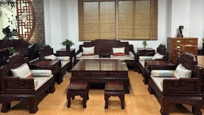 老挝红酸枝（巴里黄檀）国宾沙发